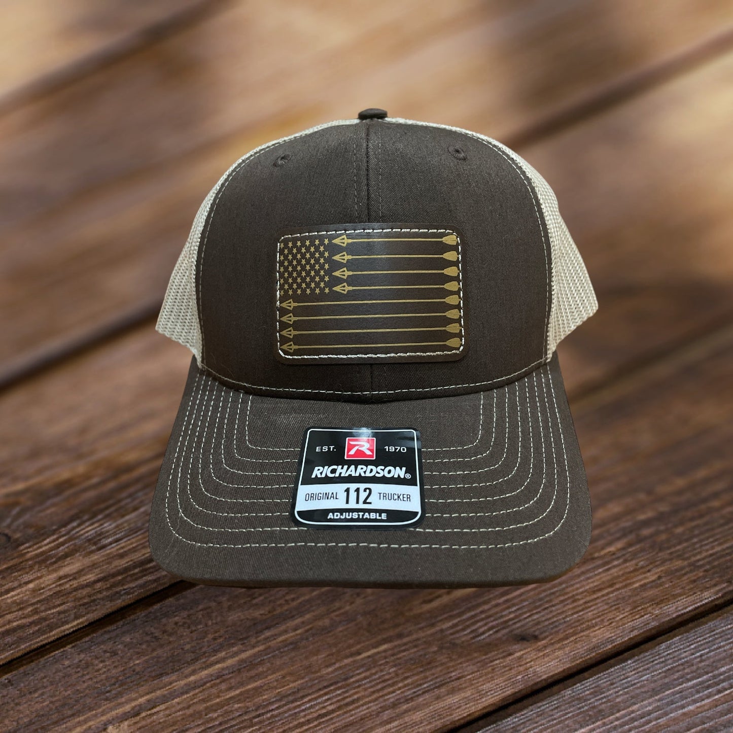 American Tradition, Leather Style Patch Hat - Northern Tines USA