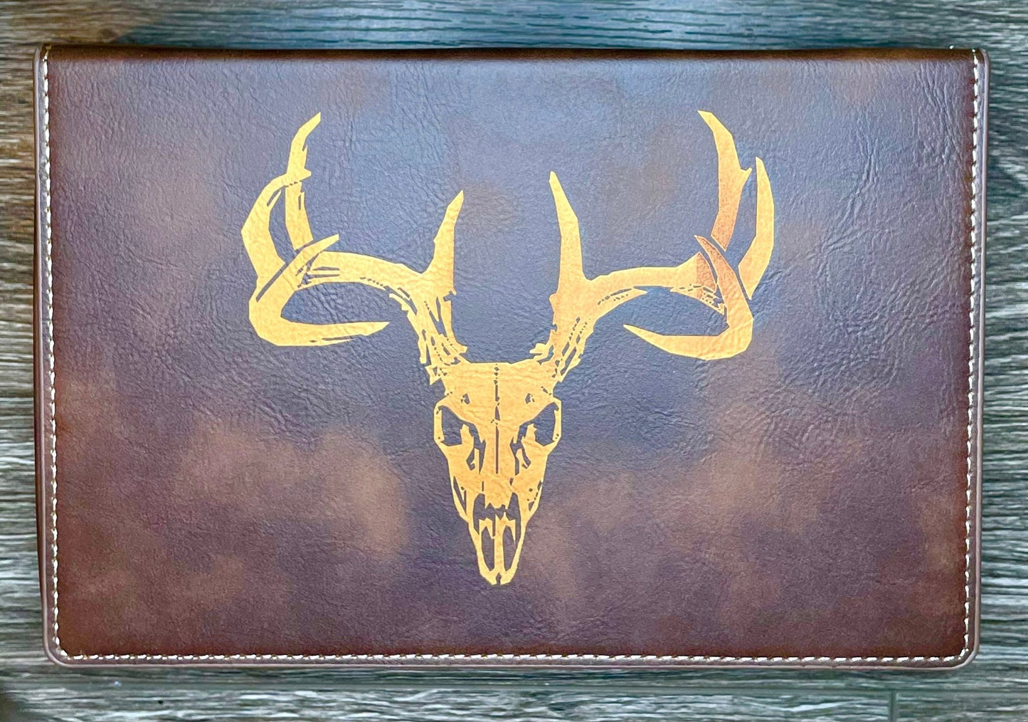 Buck Skull, Flask Box Set (customizable) - Northern Tines USA
