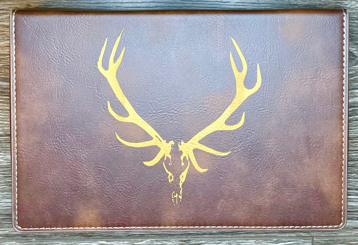 Bull Elk Skull, Flask Box Set (customizable) - Northern Tines USA