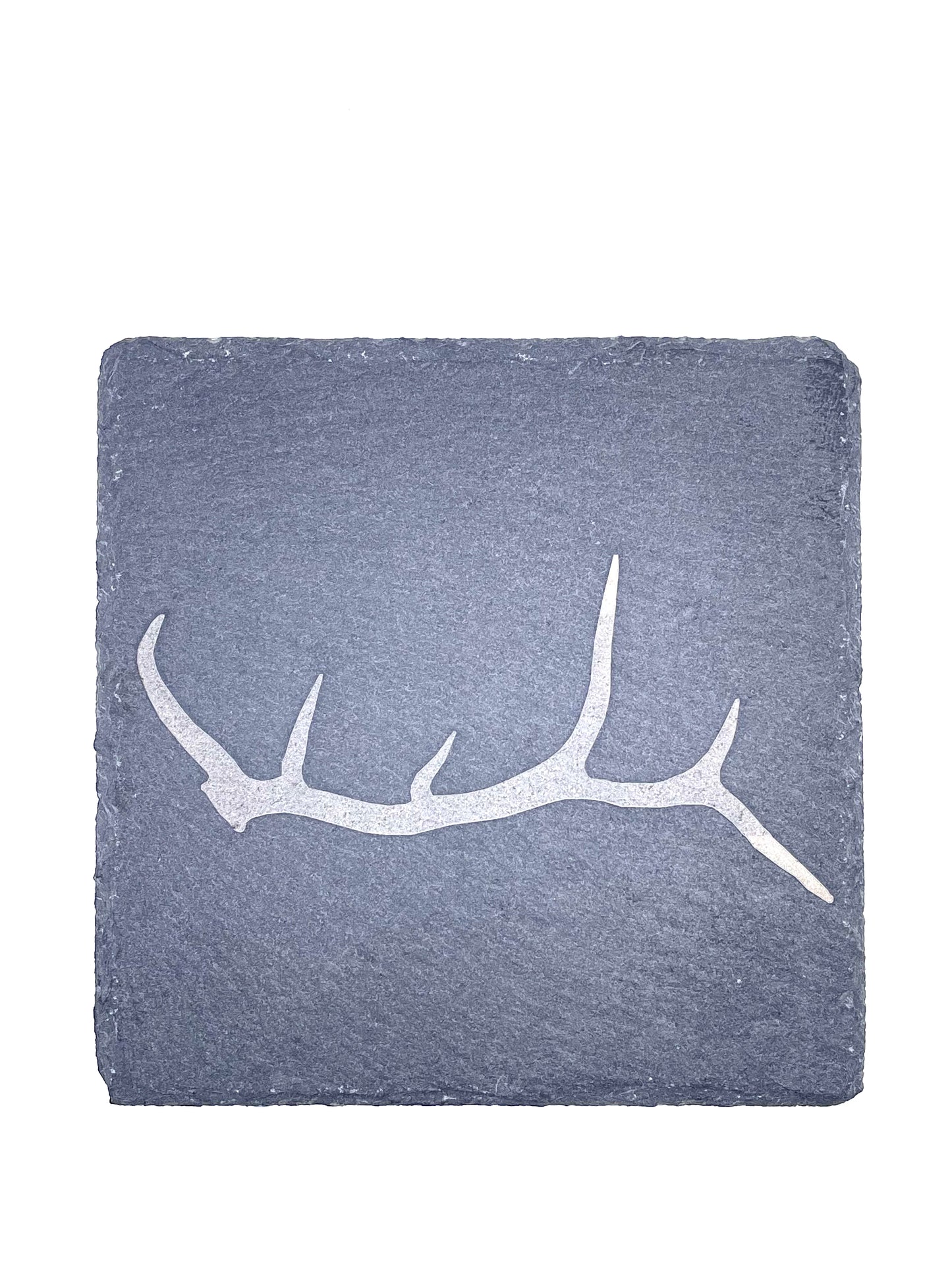 Elk Antler Stone Coasters (2 pack)